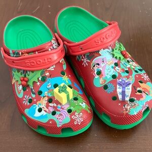 CROCS Disney Classic Holiday Clogs with Festive Designs W 10/M 8